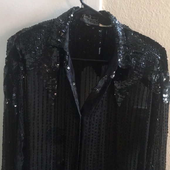 Vintage beaded blouse - Picture 2 of 4